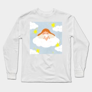 Dreaming in the cloud [background] Long Sleeve T-Shirt